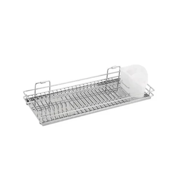 Escorredor de Louça, Pratos e Talheres em Inox com Bandeja incolor - Imagem 3