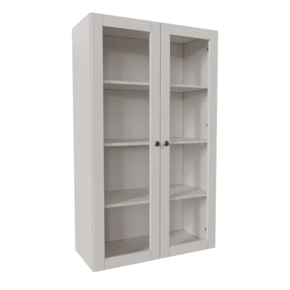 Armário Aéreo Texas 2 Portas com Porta de Vidro - Branco - Imagem 4